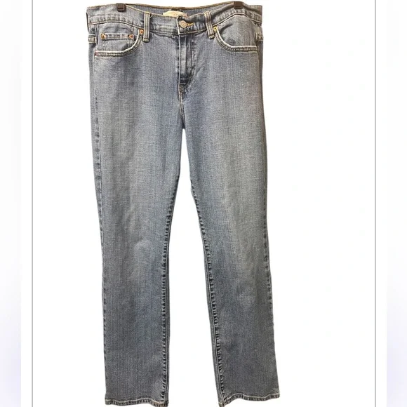 Levi's 505 True Classic Straight Leg Light Wash Denim Jeans Women's Size 12 M - Picture 5 of 10